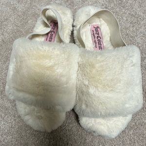 Juicy Couture fuzzy slippers